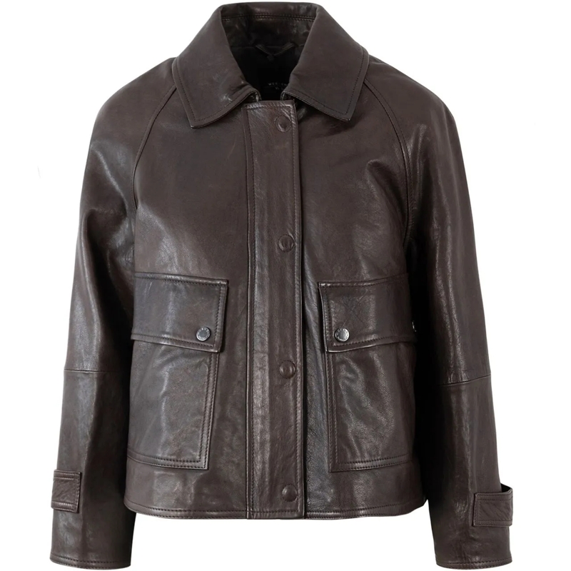 Max Mara Übergangsjacke Jackets Marrone Scuro braun