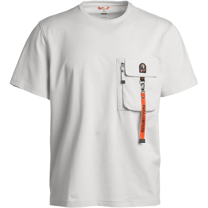 Parajumpers T-Shirt Parajumpers Mojave T-shirts Lichtgrijs Pmtsre07 grau