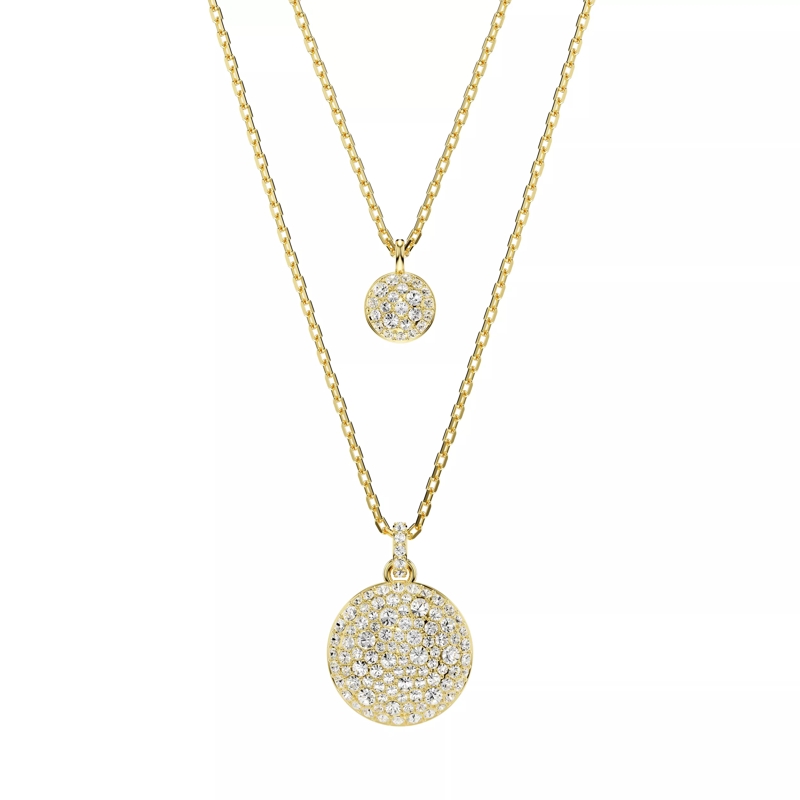 Swarovski Medium Halsketting Meteora layered pendant White