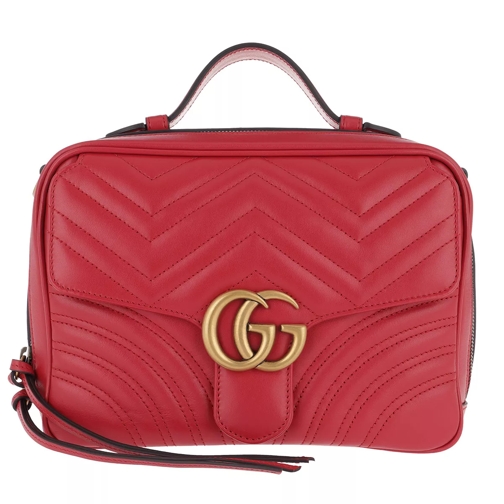 Gucci GG Marmont 2.0 Shoulder Bag Red Crossbodytas