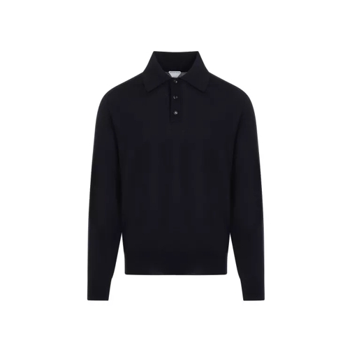 Bottega Veneta Long Sleeves Polo Blue 