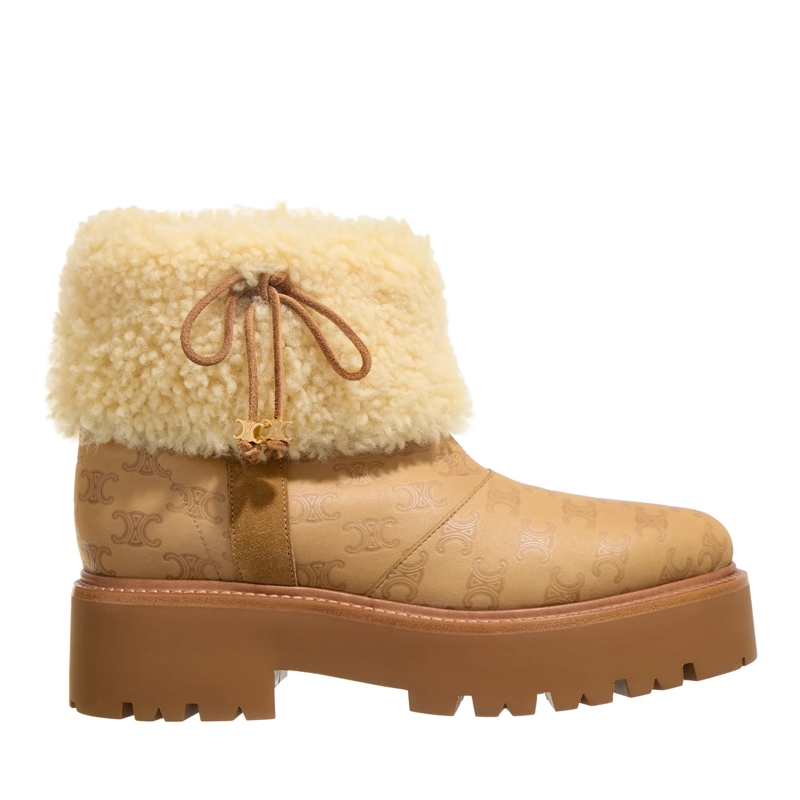 Celine Winterboots Cropped Boot Cognac