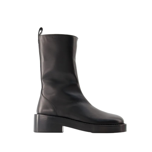 Courrèges Stiefel Zipped Ankle Boots - Leather - Black Black