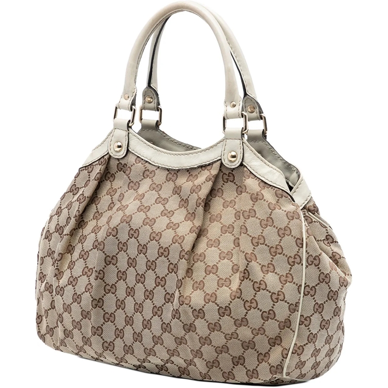 Gucci Shopper Medium GG Canvas Sukey Tote braun