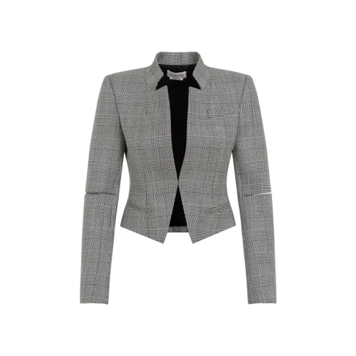 Alexander McQueen Prince Of Wales Jacket Grey 