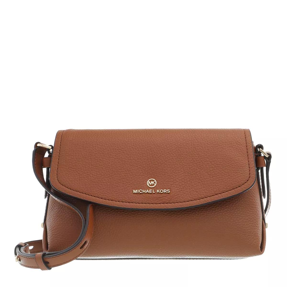 MICHAEL Michael Kors Borsa Brooklyn Flap In Pelle in Black