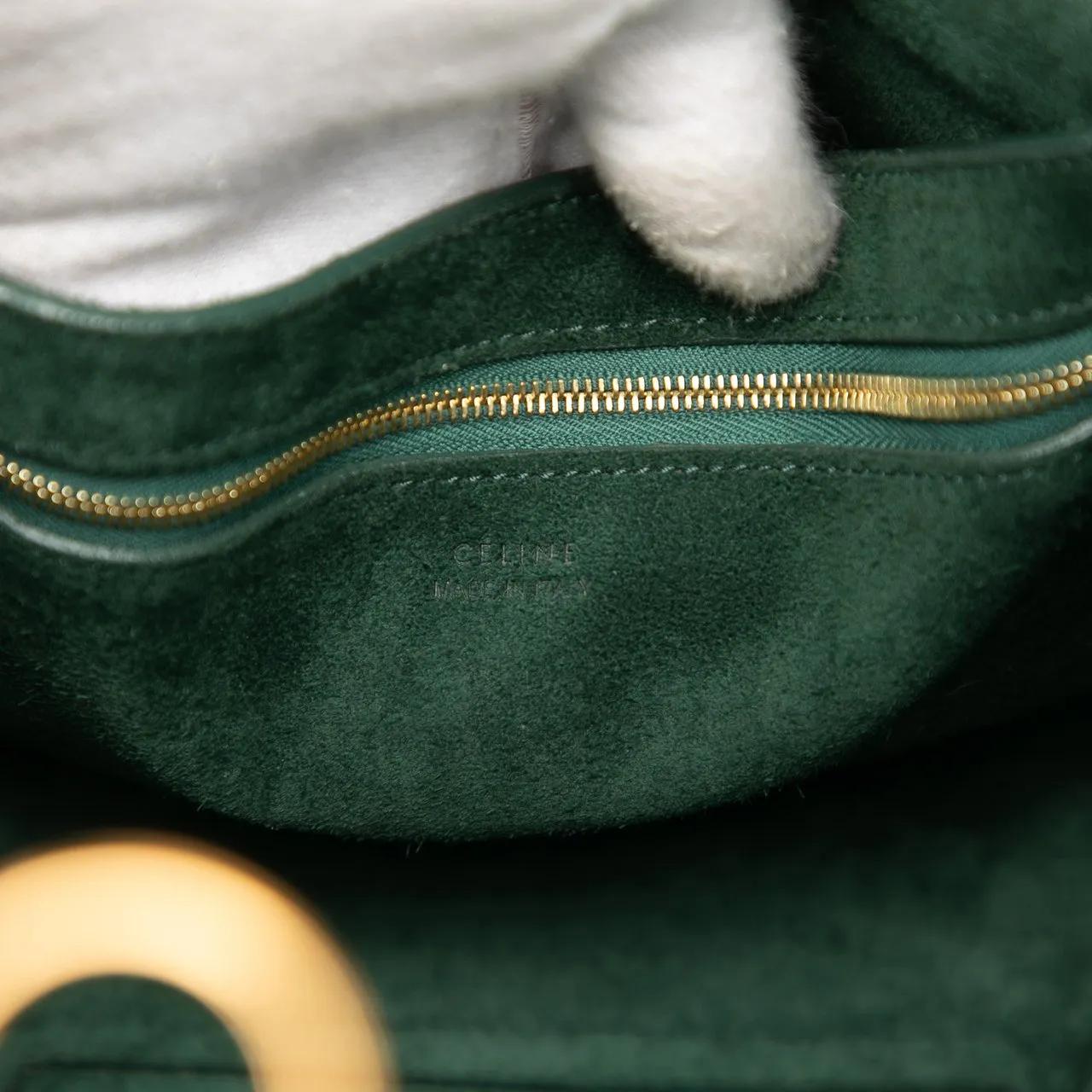 Thumbnail - Celine Hobo Bags - Medium Leather Seau Sangle Bucket - Gr. unisize - in Grün - für Damen