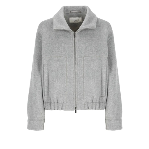 Peserico Übergangsjacke Wool Jackets Grey