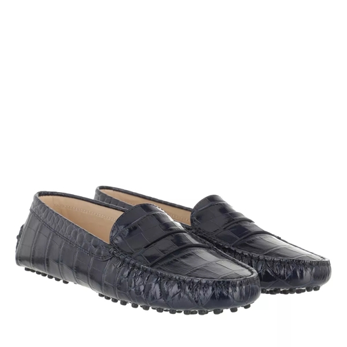 Tod's Penny Loafer Suede Dark Galaxy Driver
