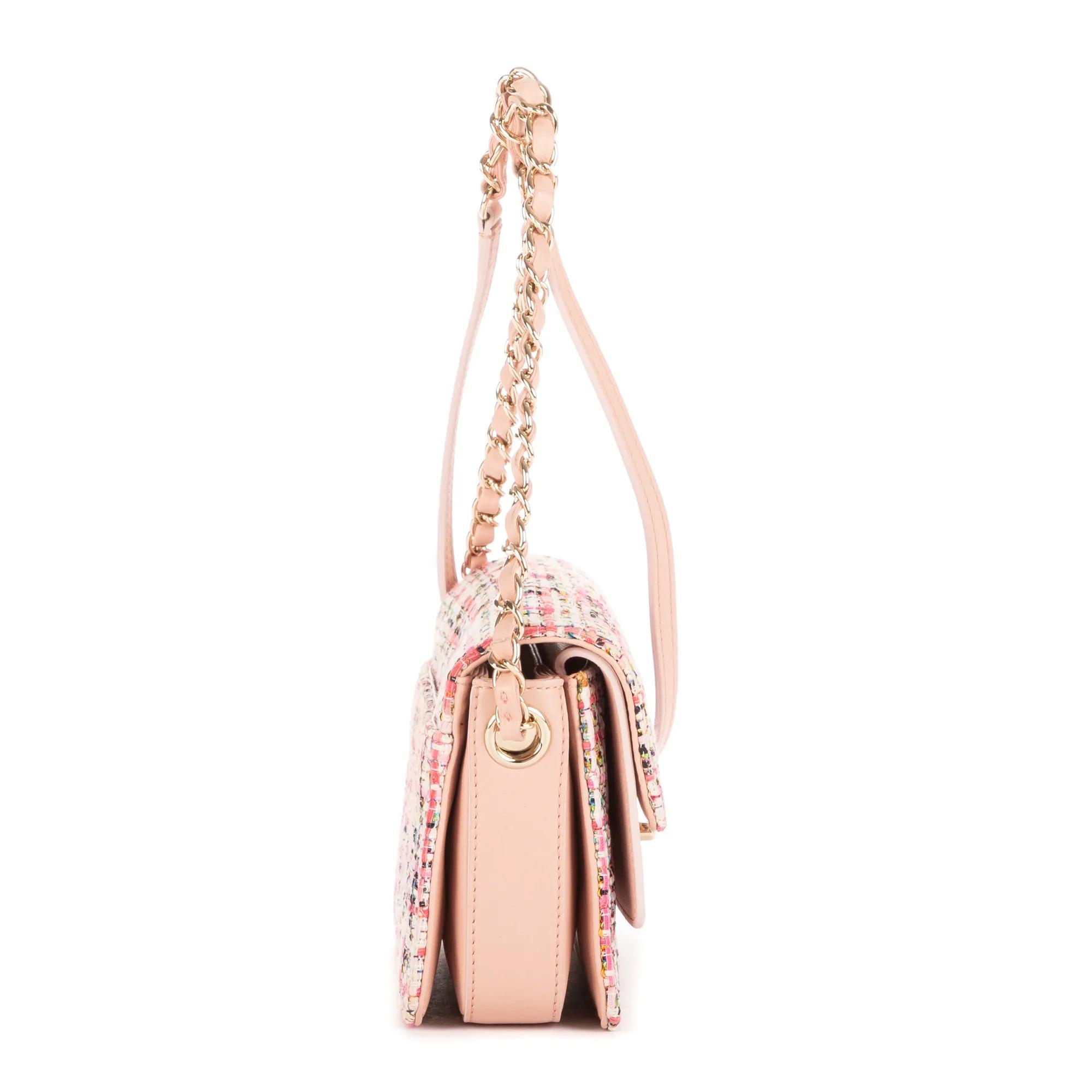 Thumbnail - Chanel Crossbody Bags - Vintage Loop Handle Single Flap - Gr. unisize - in Rosa - für Damen