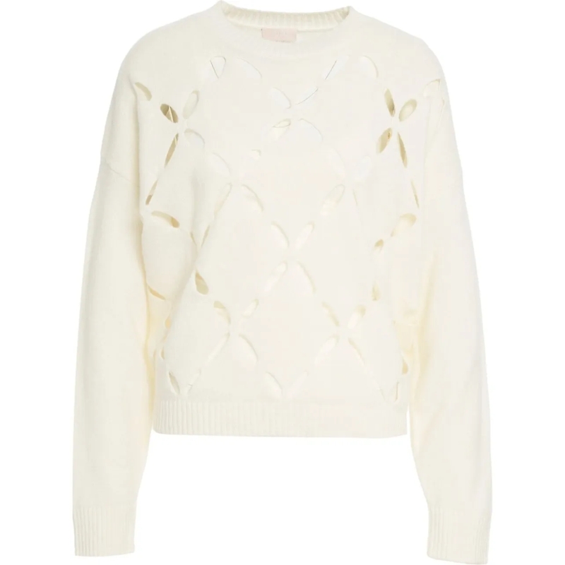 LIU JO  Sweater with cut-outs weiß