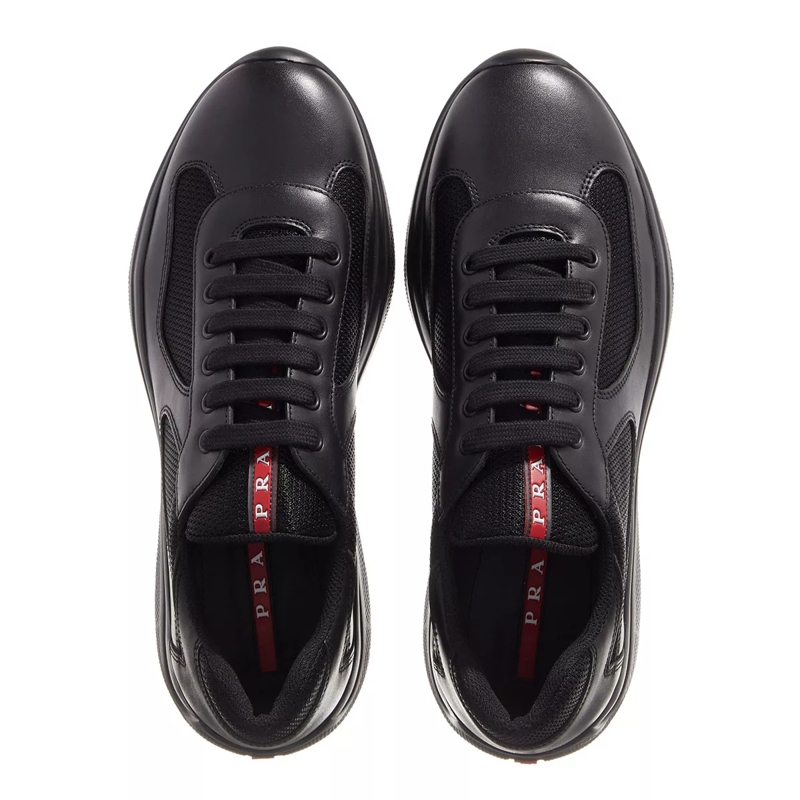Prada Low-Top-Sneaker Shoes Leather Black(Image 2)