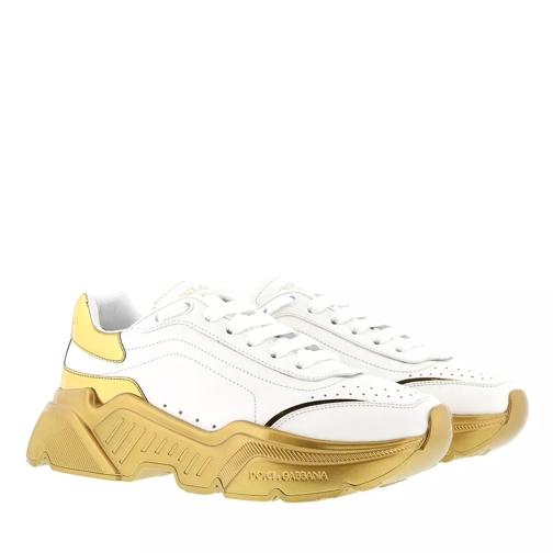 Dolce&Gabbana Daymaster Sneakers Leather White Oro Low-Top Sneaker
