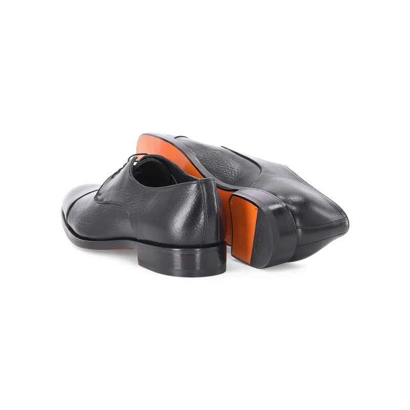 Santoni Schnürschuhe Schnürschuhe aus Leder schwarz(Image 2)