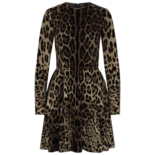 Dolce&Gabbana Leopard Dress Brown 