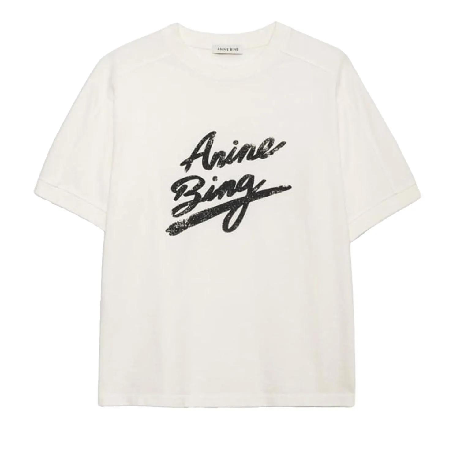Thumbnail - Anine Bing - t-shirt wit logo - Größe XS - weiß