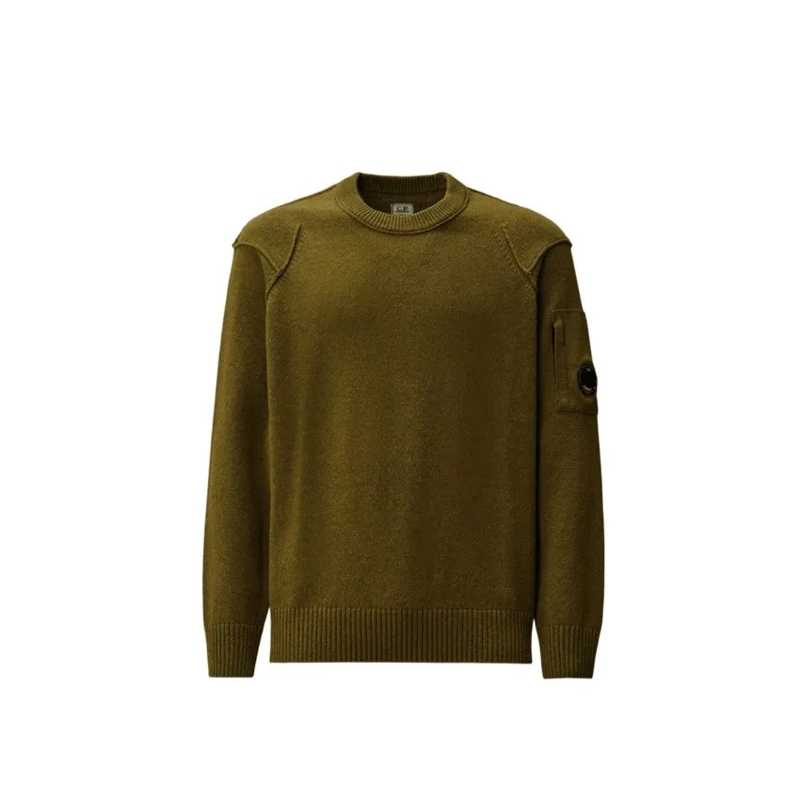 CP Company  Cappero Crewneck Sweatshirt With Iconic Lens Detai Black