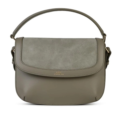 A.P.C. Schultertasche Sarah' 'Mini' Light Green Leather Bag Green