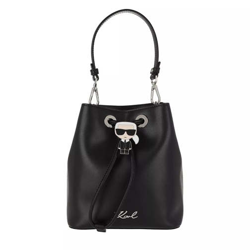 Karl Lagerfeld Ikonik Bucket Bag Black Borsa a secchiello