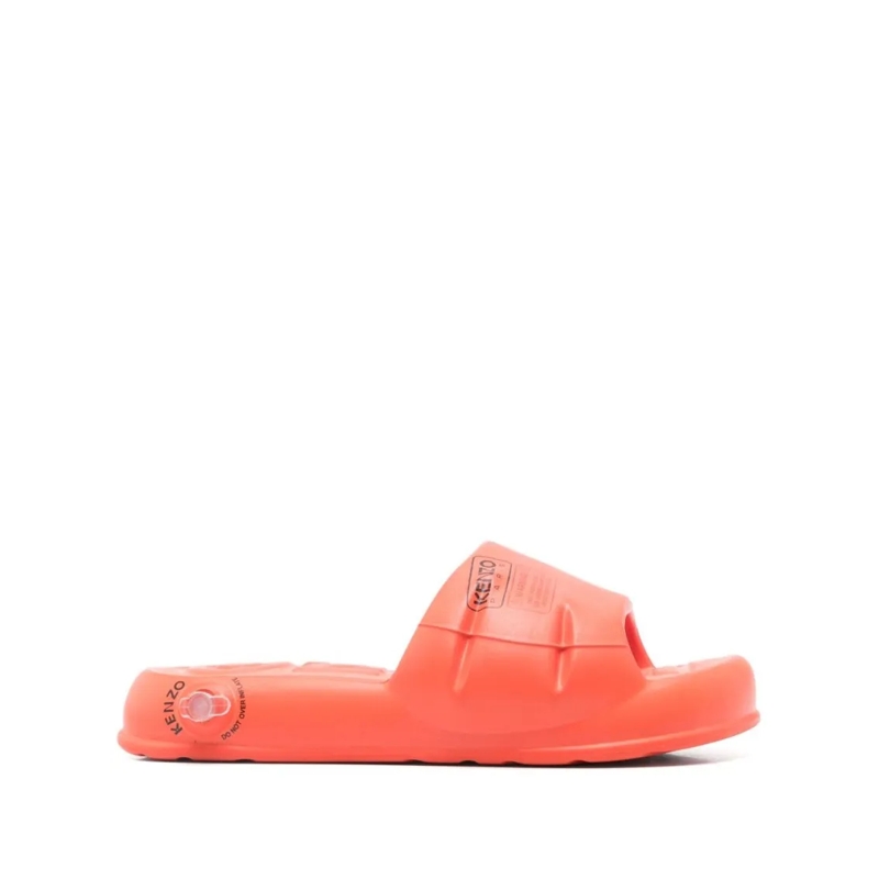 Kenzo Loafer Round Open Toe Sandals Orange
