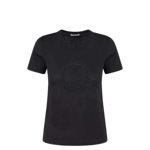 Moncler Crystal Logo T-Shirt Black 