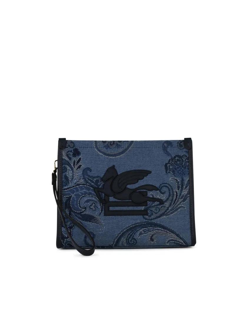 Etro Clutches - Blue %27Jacquard%27 Clutch - Gr. unisize - in Blau - für Damen