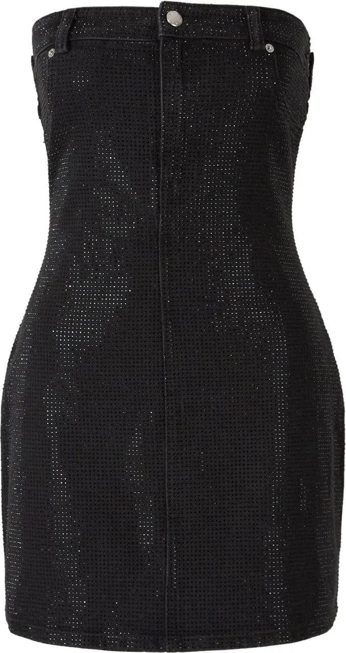 Thumbnail - Alexander Wang - Mini Glitter Dress - Größe UK 2 - schwarz