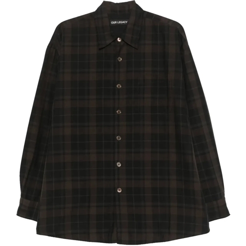 Our Legacy T-shirts Borrowed Shirt Black Sheer schwarz