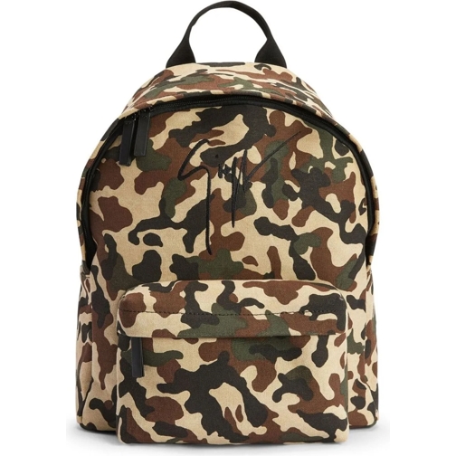 Giuseppe Zanotti Rugzak Bud Camouflage Logo Backpack mehrfarbig