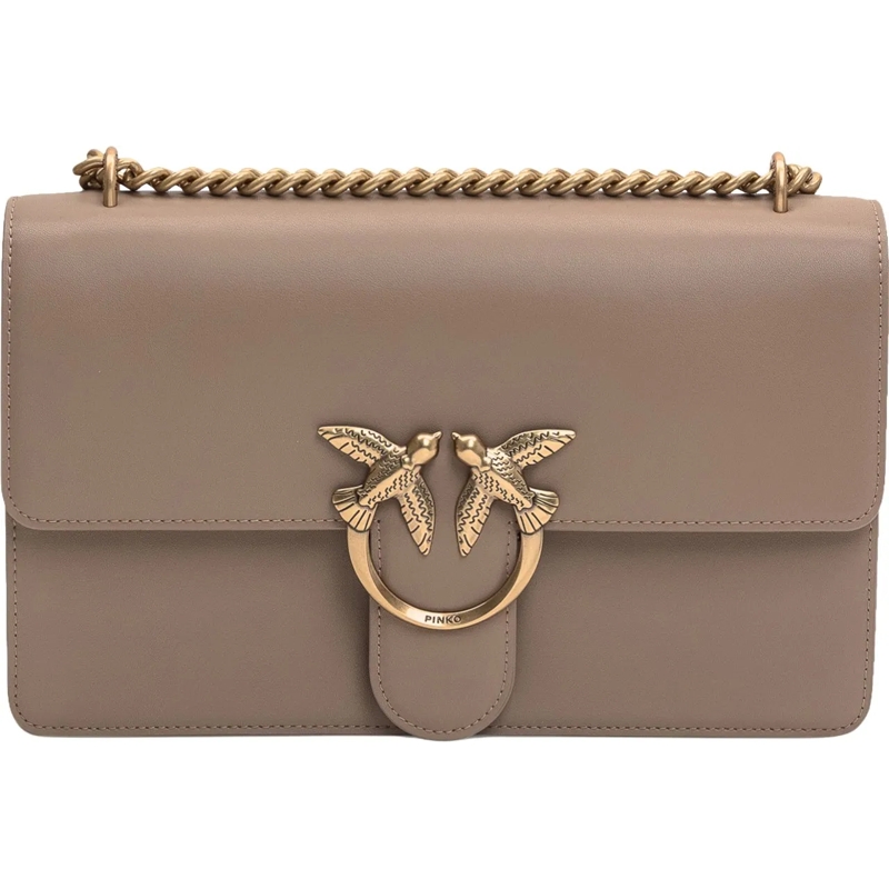 Pinko Schultertasche Borsa Love One Classic taupe