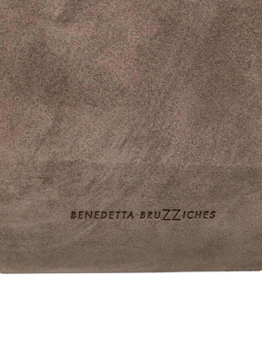 Thumbnail - Benedetta Bruzziches Hobo Bags - Structured Calfskin Handbag With Metallic Clasp - Gr. unisize - in Rosa - für Damen