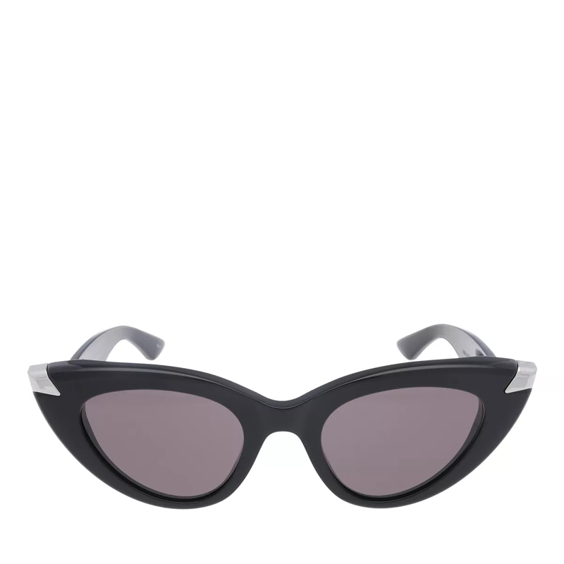 Alexander McQueen Lunettes de soleil AM0442S-001 Black-Black-Grey(Image 3)
