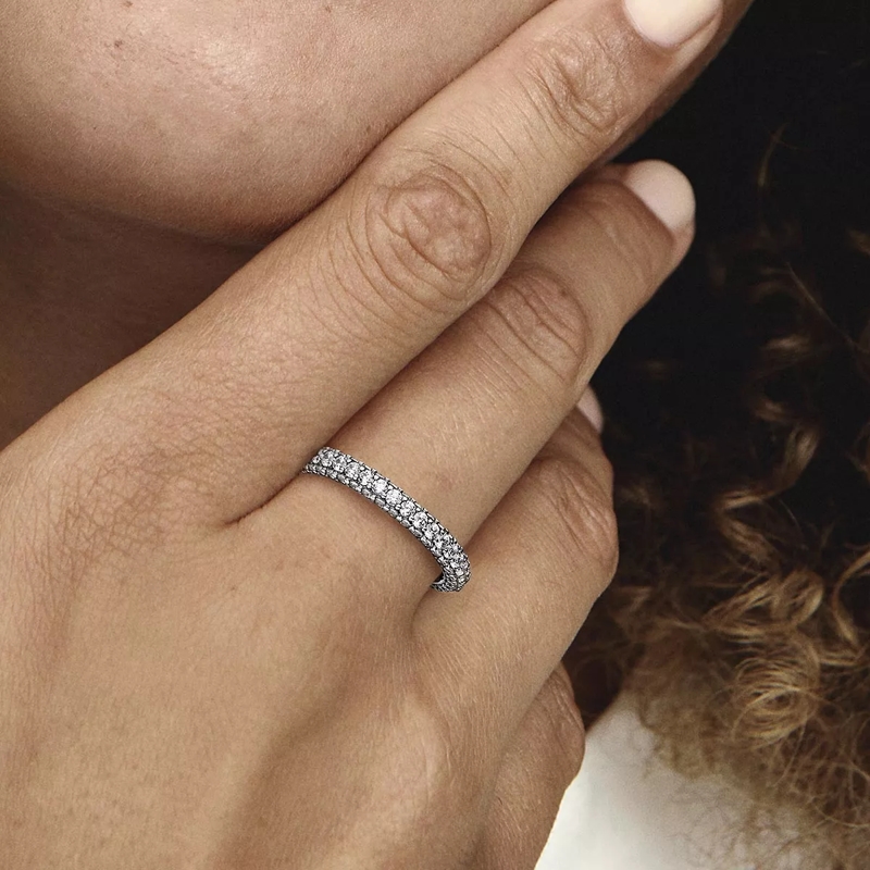 Pandora Eternityring Pandora Timeless Pavé Single-row  Clear(Image 2)