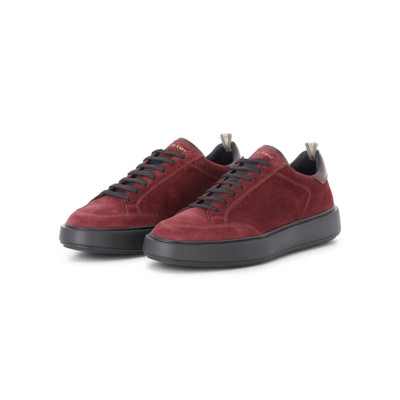 Officine Creative Sneaker basse Sneaker Sequel aus Veloursleder Dunkelrot