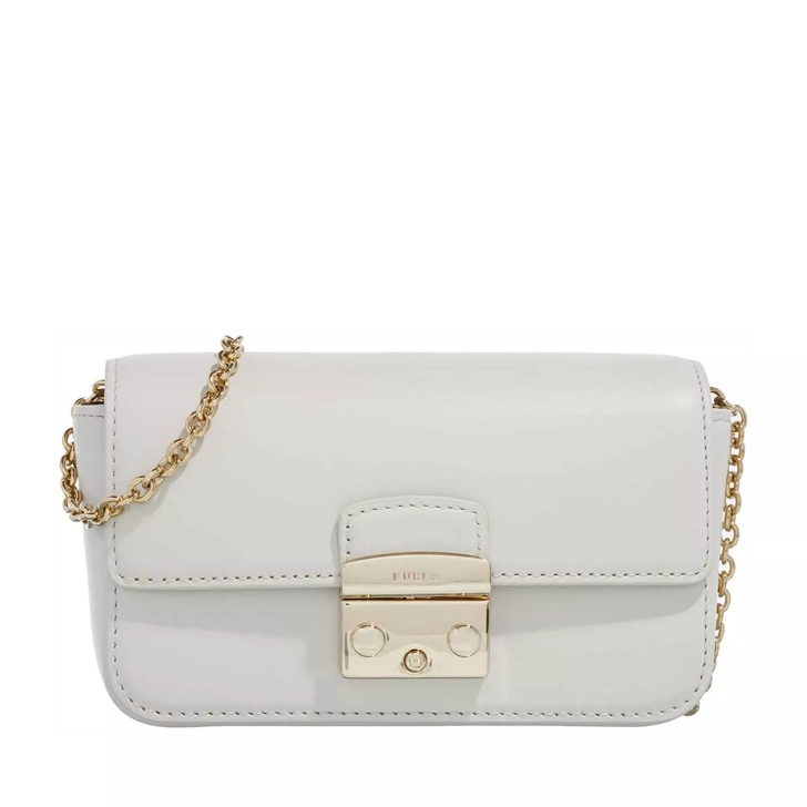 Furla Metropolis Mini Crossbody Vitello Roma Marshmallow Mini Bag