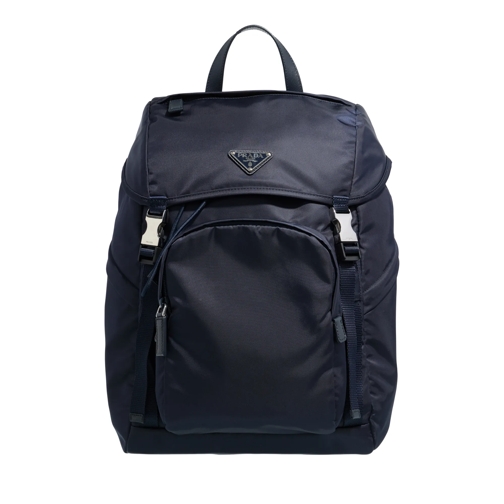 Prada Rucksack Re-Nylon Saffiano Backpack Blue