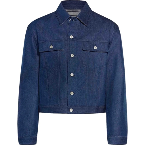 Jacquemus Daunenjacken Cotton Denim Shirt mehrfarbig