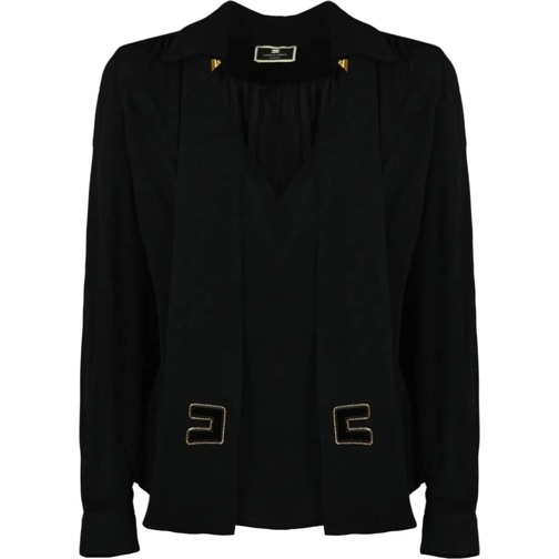 Elisabetta Franchi Blusen Shirts Black schwarz