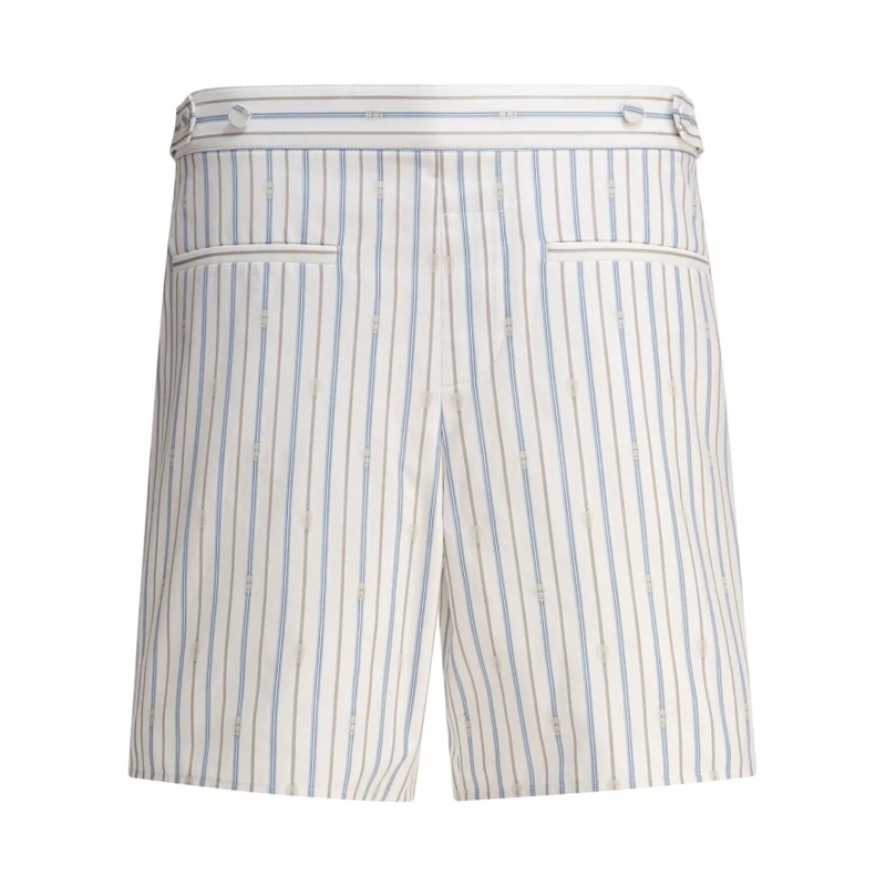 Alexander McQueen Casual Shorts Tailored White Bermuda Shorts White
