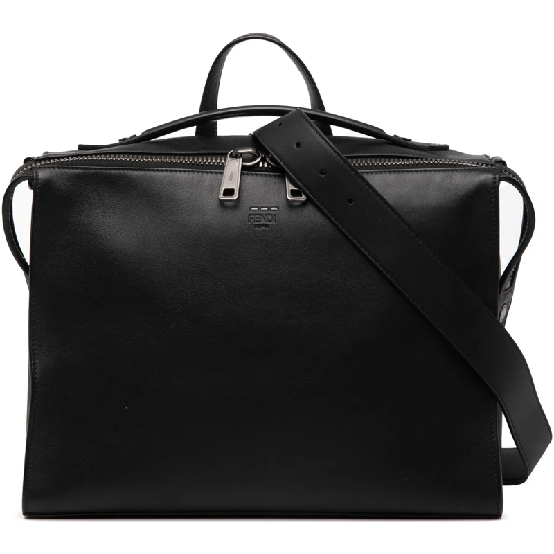 Fendi Tote Leather Lui Urban Briefcase schwarz
