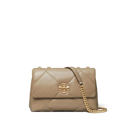 Tory Burch Sac à bandoulière Kira Diamond Quilt Small Convertible Shoulder Bag Taupe Oak