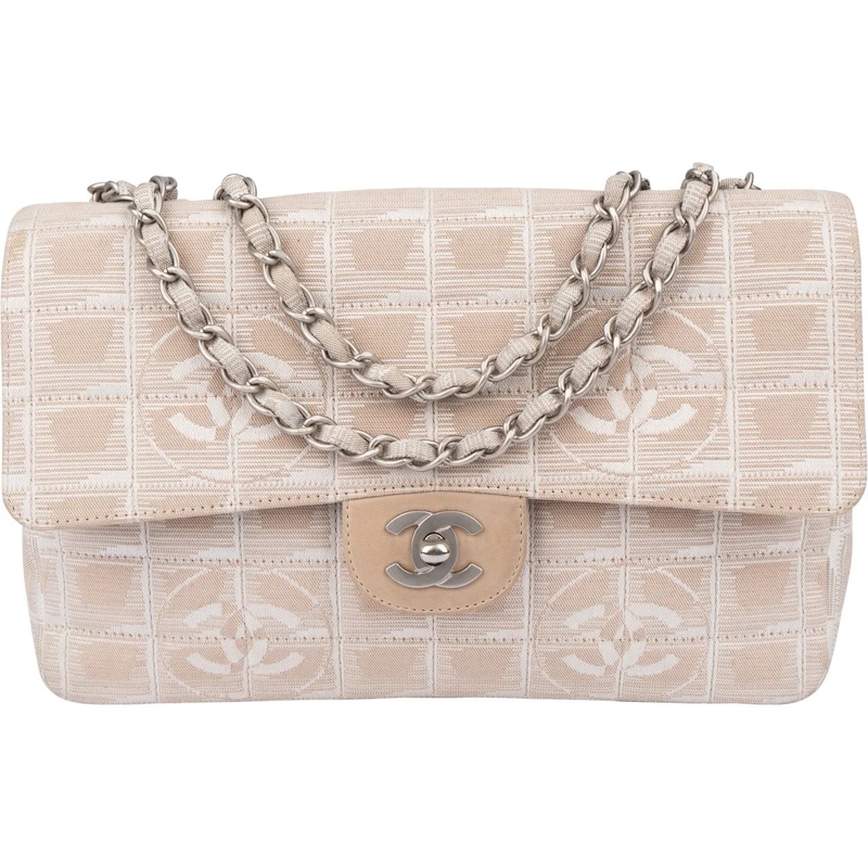 Chanel Tote Chanel Travel Line Monogram Single Flap Crossbody  beige