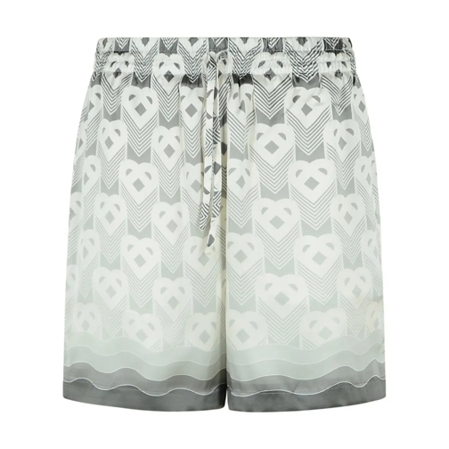 Casablanca Legere Shorts Grey Silk Bermuda Shorts Grey