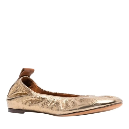 Lanvin Ballerina Flat shoes Golden Gold gold