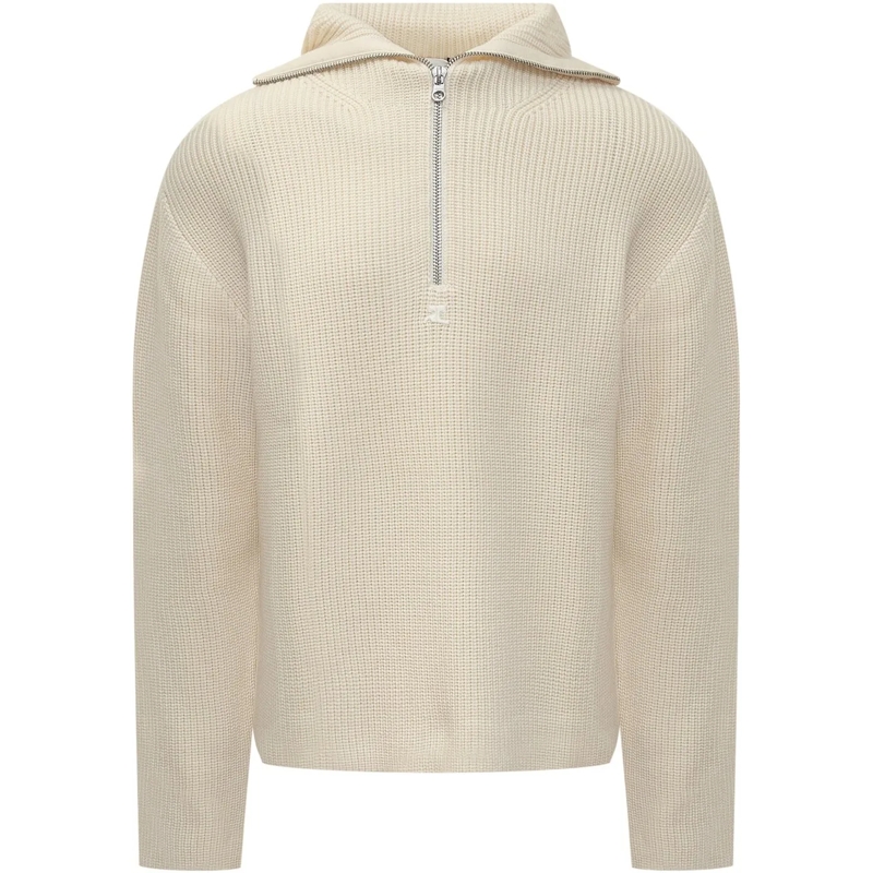 Courrèges  Maglia con Logo weiß