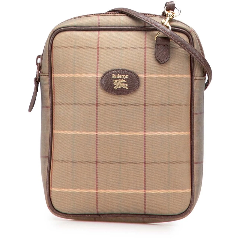 Burberry Sac à bandoulière Vintage Check Canvas Crossbody braun