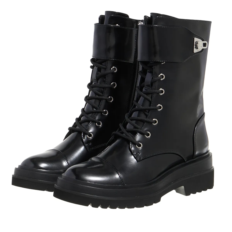 Coccinelle Laarzen met vetersluiting Coccinelle Beat Comb.Shin Noir(Image 4)