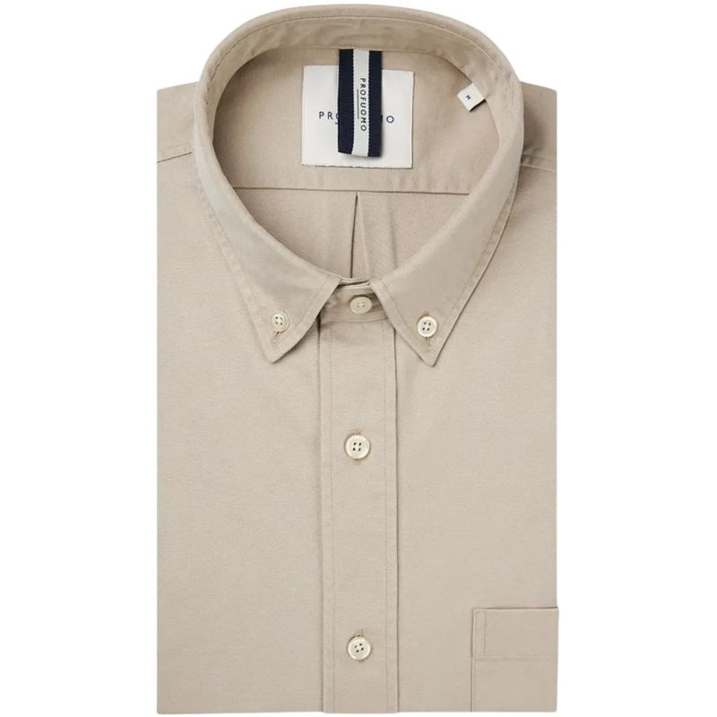 PROFUOMO  Profuomo  Lange Mouw Overhemden Beige Ppwh10044 beige
