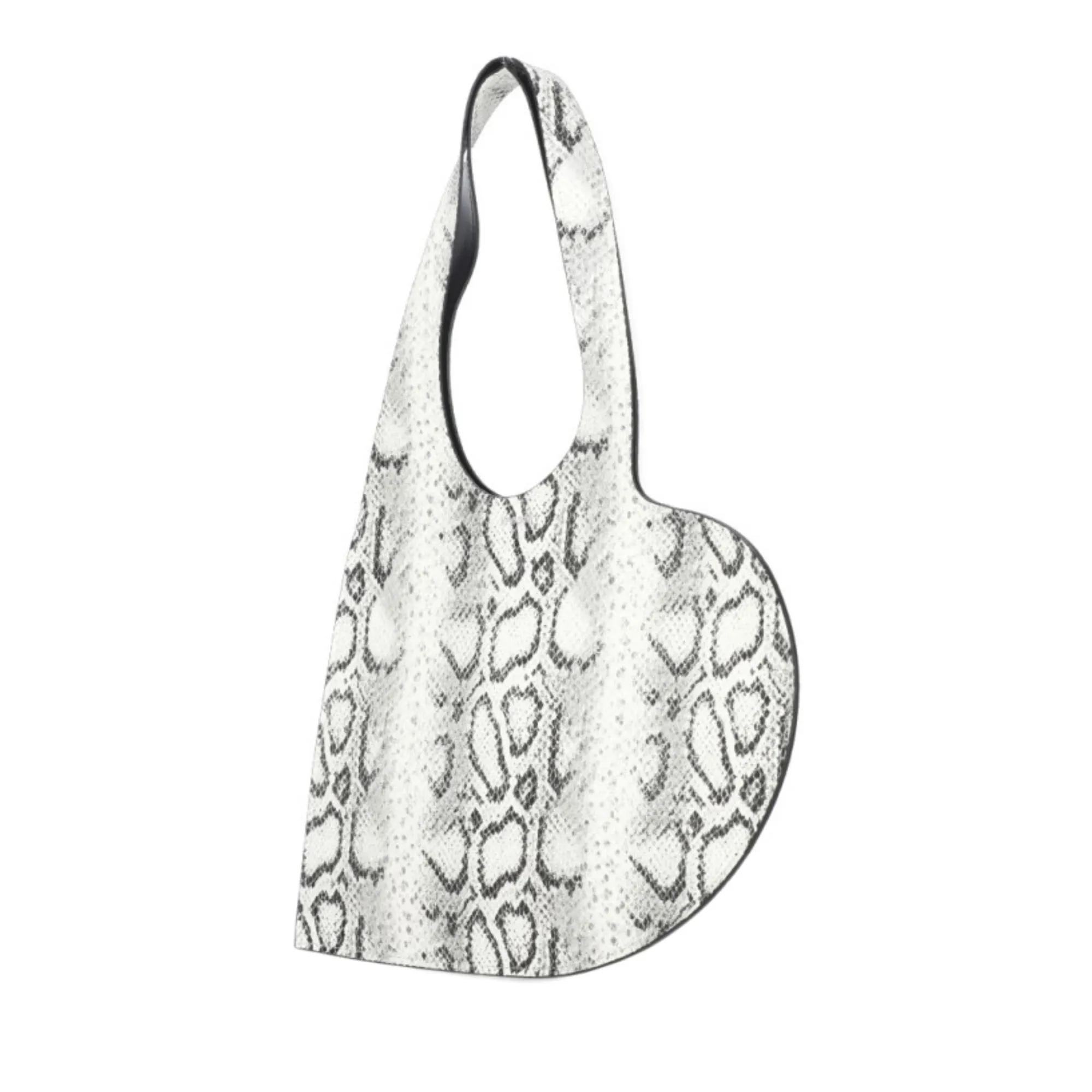 Coperni Hobo bags Snake Print Mini Heart Bag in wit