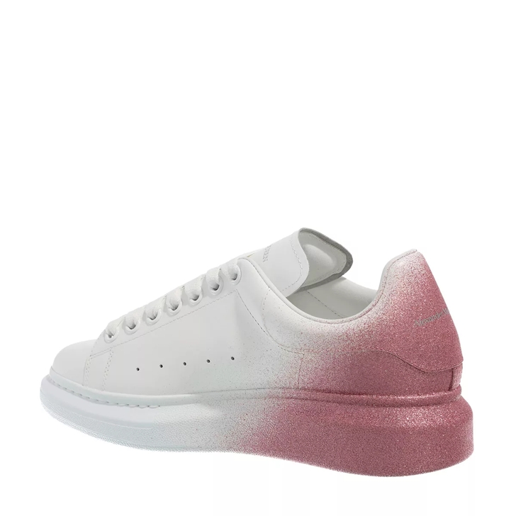 Pink and white alexander mcqueen outlet sneakers